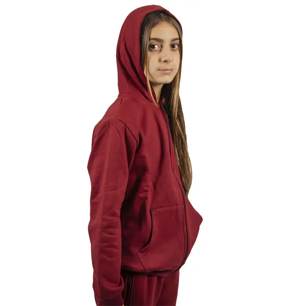 Campera de frisa bordó