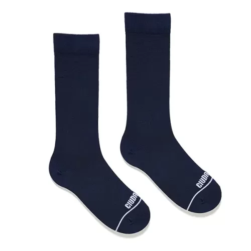 Medias de algodón azul
